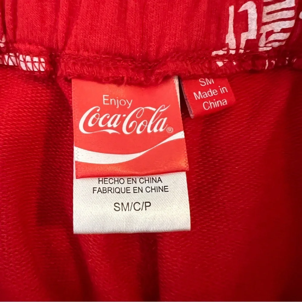 Coca-Cola International Logo Shorts | Red & White | Graphic Shorts | Size Small